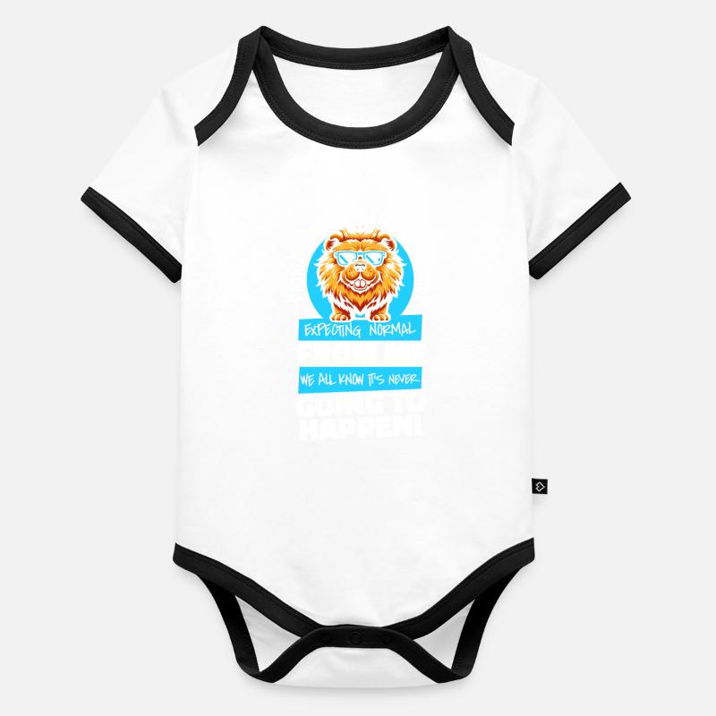 Chow Chow Body Bébé bio contrasté manches courtes