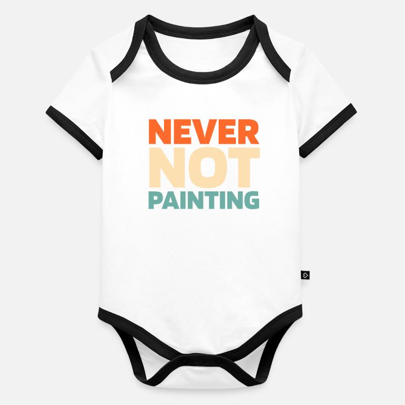 Painter Varnisher Organic Baby Contrasting Bodysuit