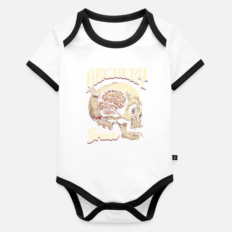 Bogenschießen Bogensport Bogenschütze Baby Bio-Kurzarm-Kontrastbody