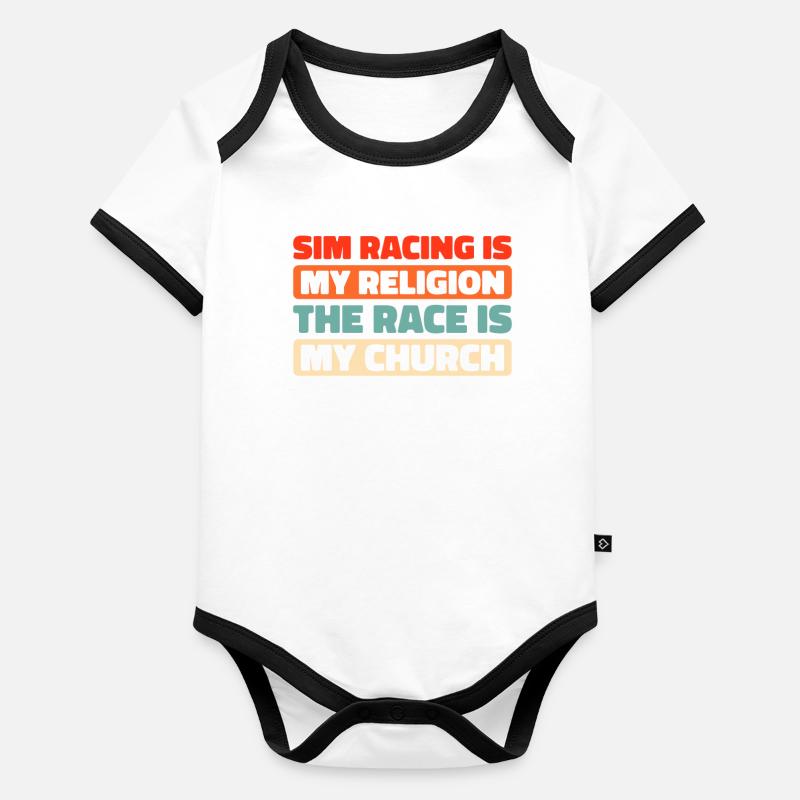 Sim Racing Body Bébé bio contrasté manches courtes