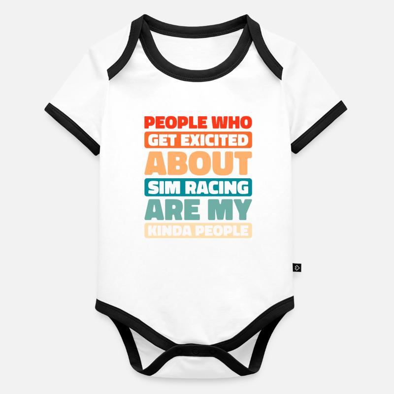 Sim Racing Body Bébé bio contrasté manches courtes