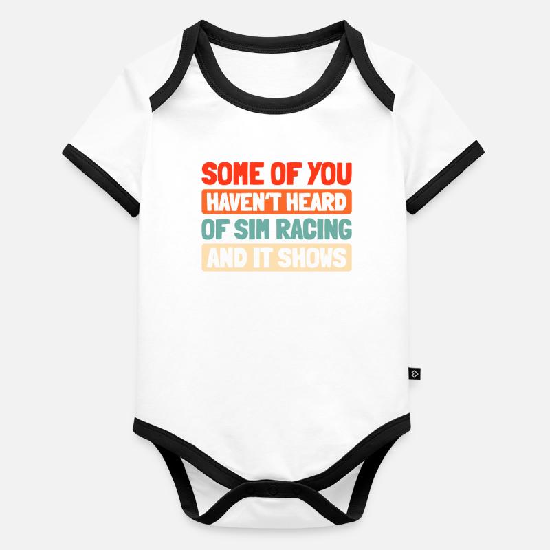 Sim Racing Body Bébé bio contrasté manches courtes