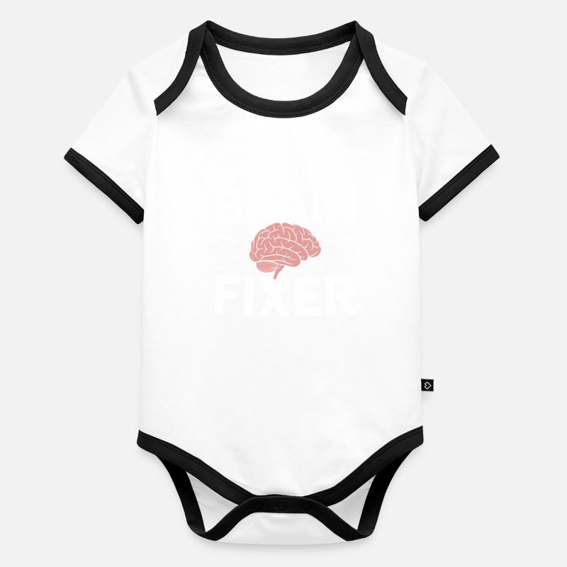 Brain surgeon Organic Baby Contrasting Bodysuit