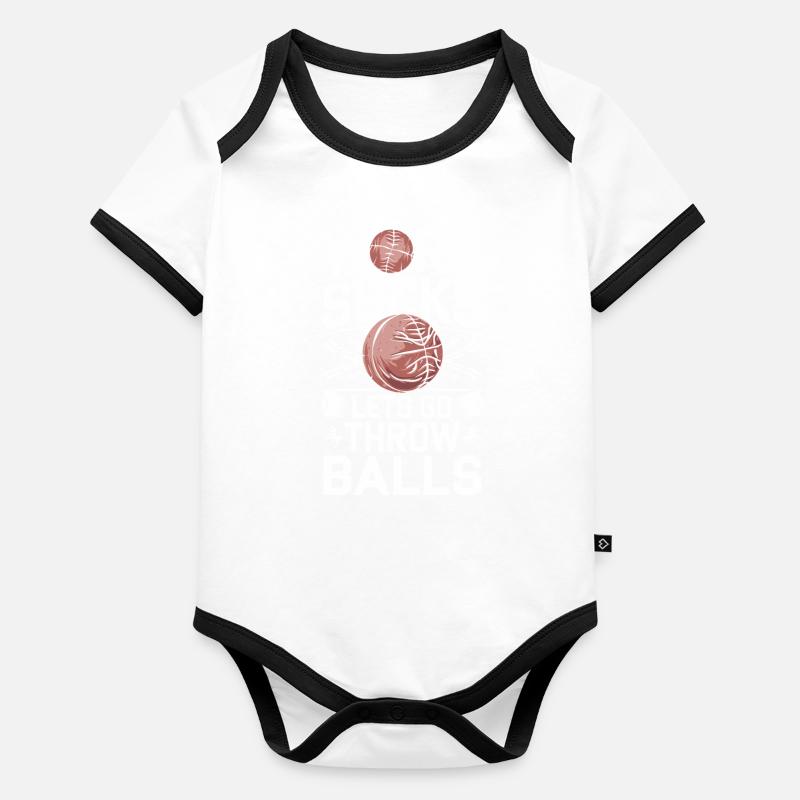 Völkerball Baby Bio-Kurzarm-Kontrastbody