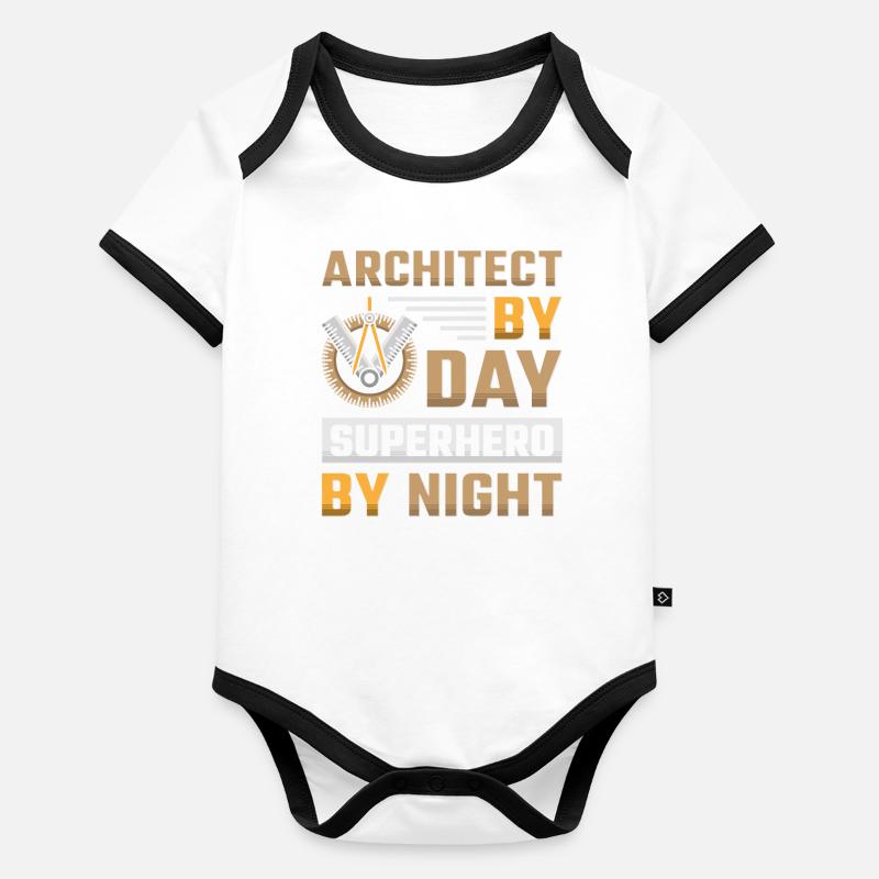 Architect Architecture Organic Baby Contrasting Bodysuit