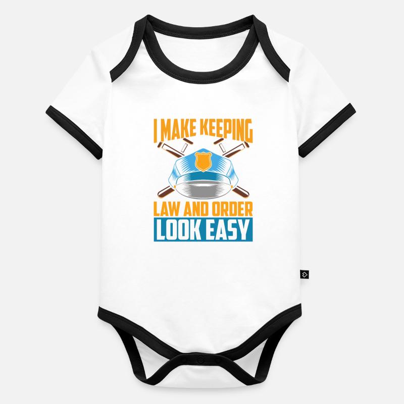 Stellvertreter Baby Bio-Kurzarm-Kontrastbody