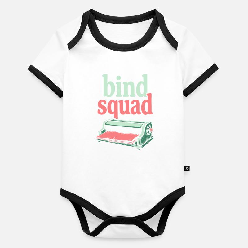 Bookbinder Squad Organic Baby Contrasting Bodysuit