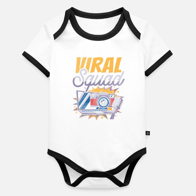 Blogger Blogging Squad Organic Baby Contrasting Bodysuit