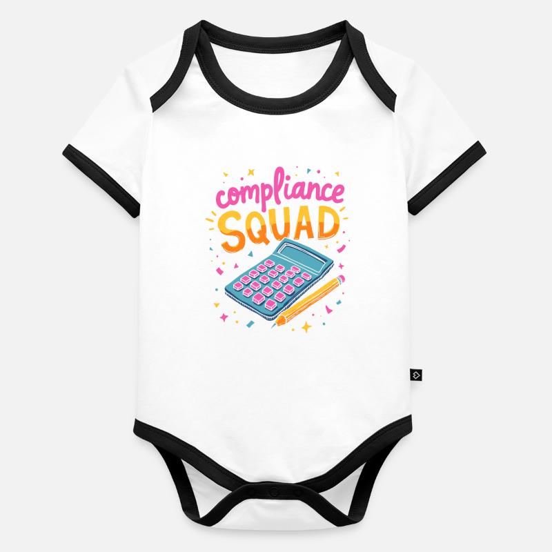Auditor Cadre Organic Baby Contrasting Bodysuit