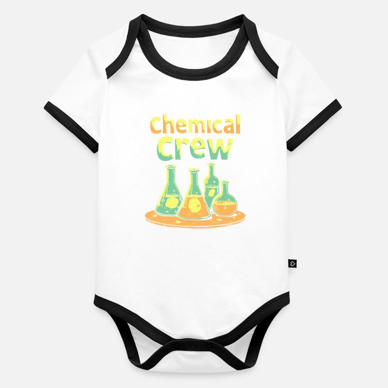 Chemical Engineer Team Organic Baby Contrasting Bodysuit