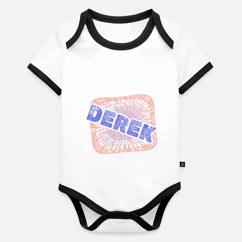 Geschenk für Derek Baby Bio-Kurzarm-Kontrastbody