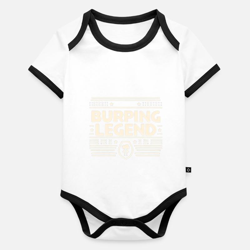 Burping Legend 15 Organic Baby Contrasting Bodysuit
