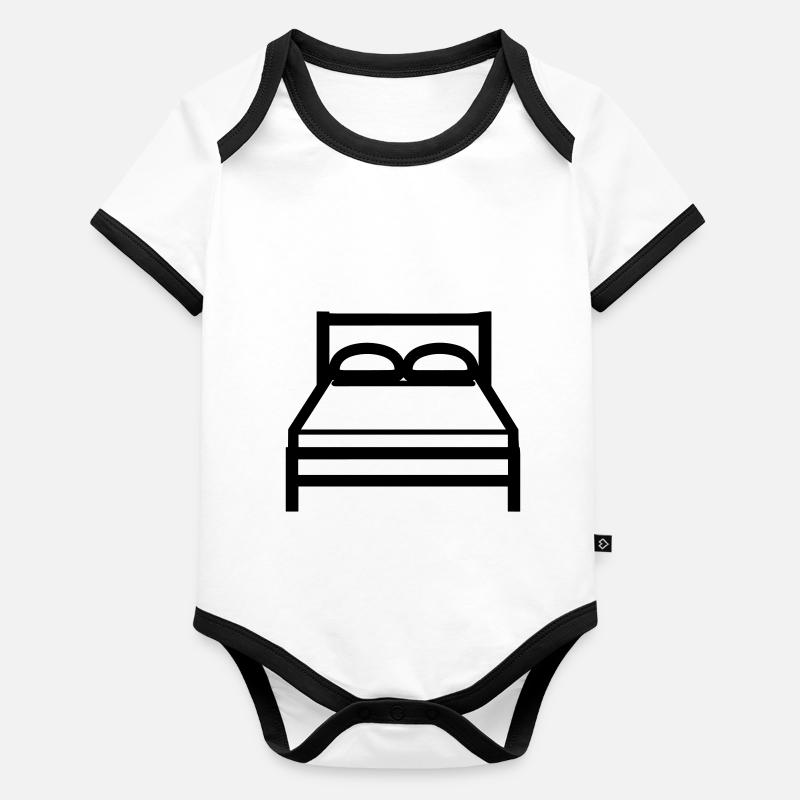 Bett Baby Bio-Kurzarm-Kontrastbody