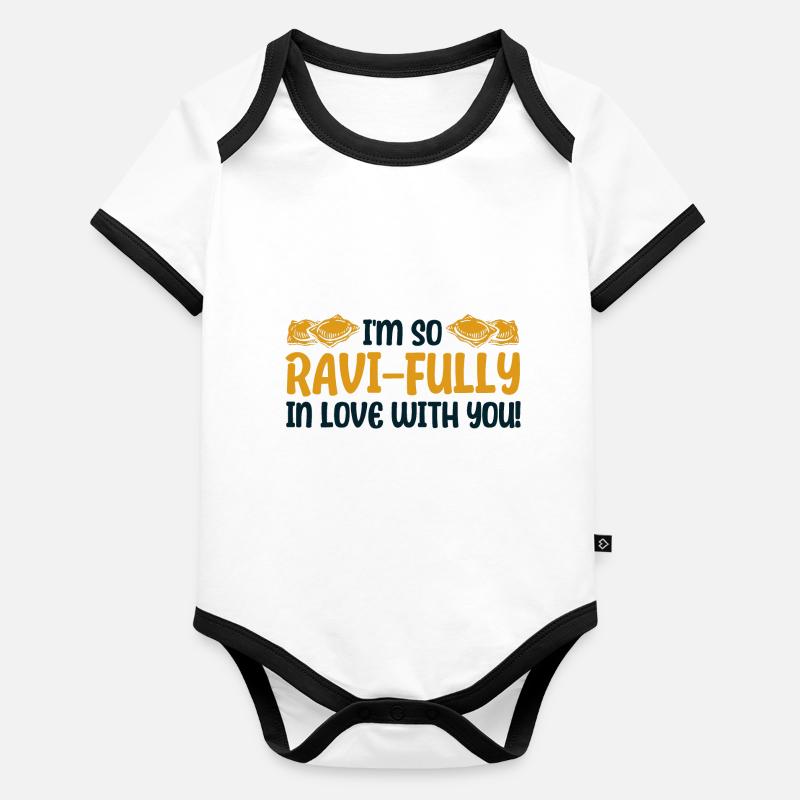 Noodles Noodle Lover Ravioli Gift Organic Baby Contrasting Bodysuit