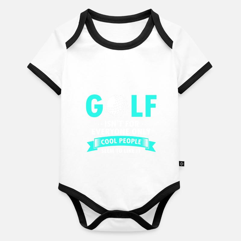 Le GOLF n’est pas pour tout le monde seulement les gens cool comme ça Body Bébé bio contrasté manches courtes