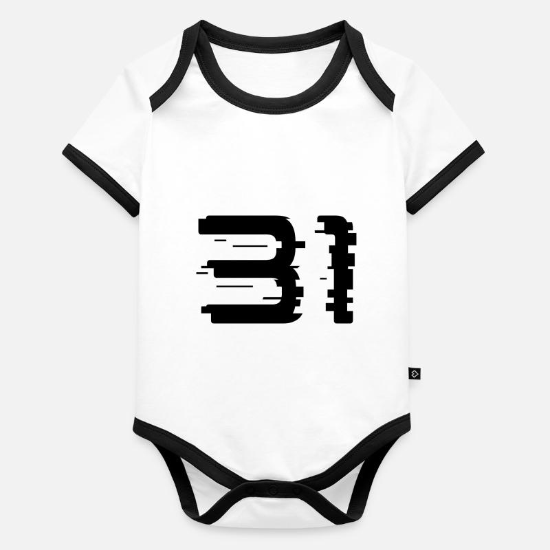 31 Body Bébé bio contrasté manches courtes