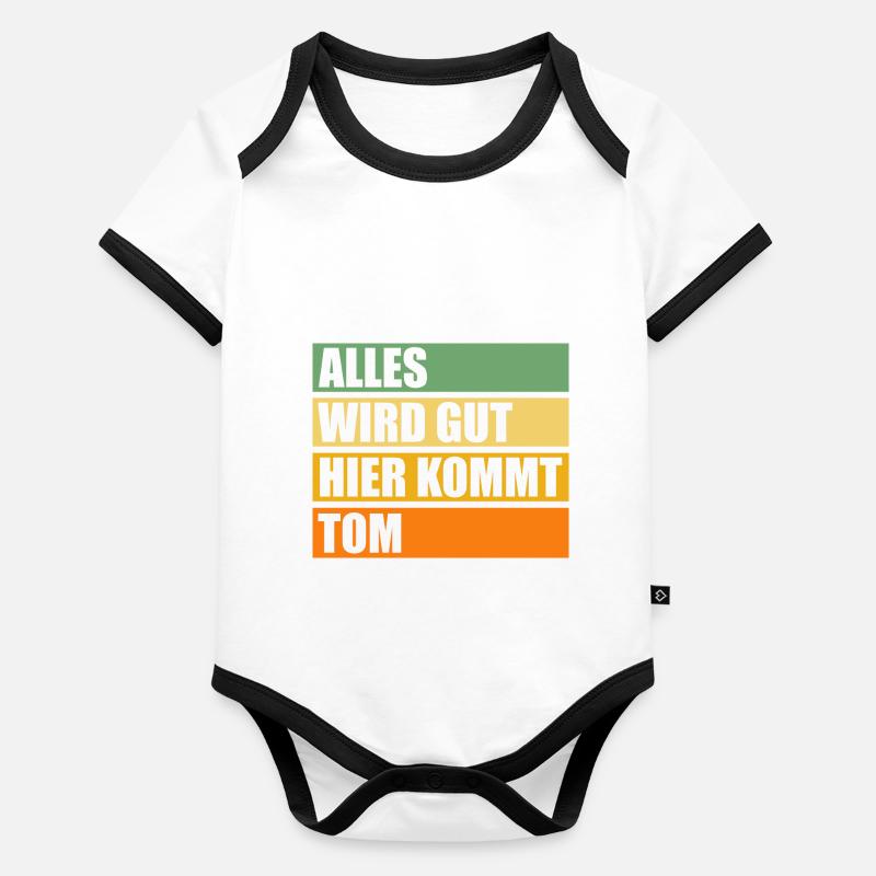 Tom Baby Bio-Kurzarm-Kontrastbody