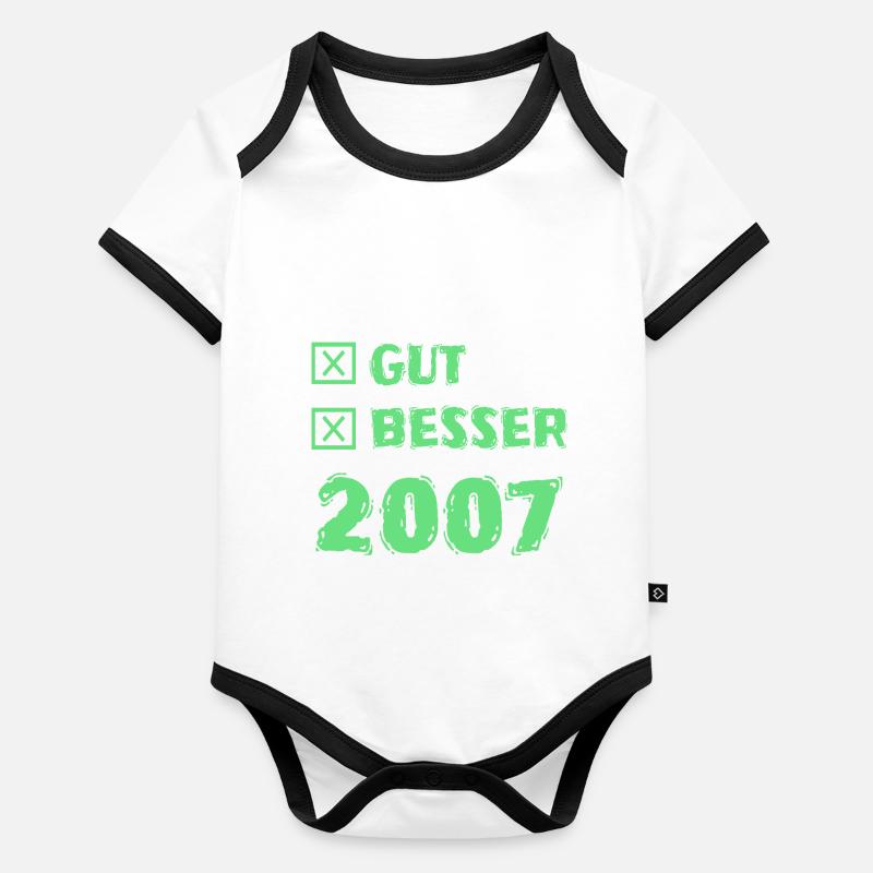 2007 Baby Bio-Kurzarm-Kontrastbody