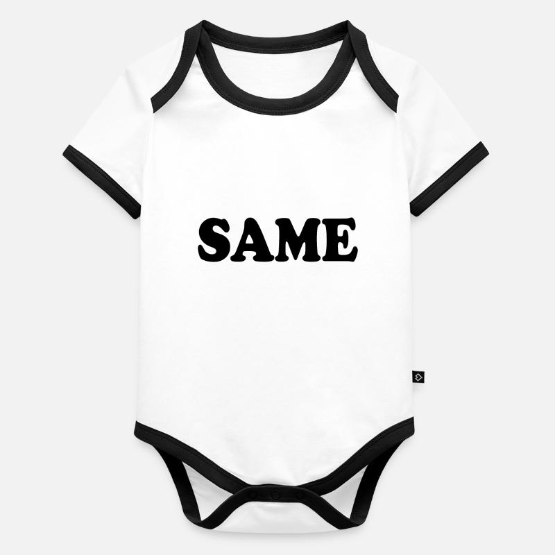 Baby Bio-Kurzarm-Kontrastbody