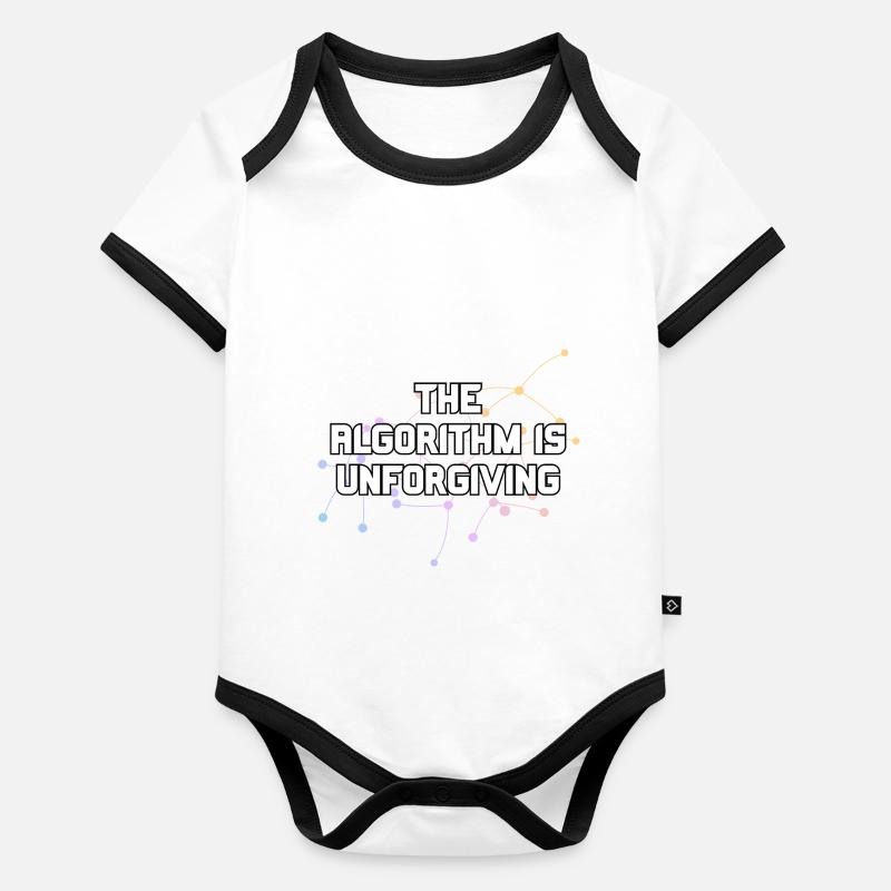 The Algorithm Is Unforgiving Network Nodes Funny Organic Baby Contrasting Bodysuit
