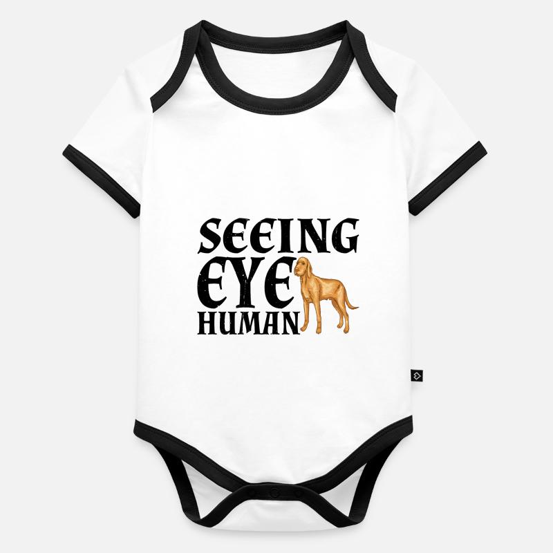 Seeing Eye Human 30 Organic Baby Contrasting Bodysuit
