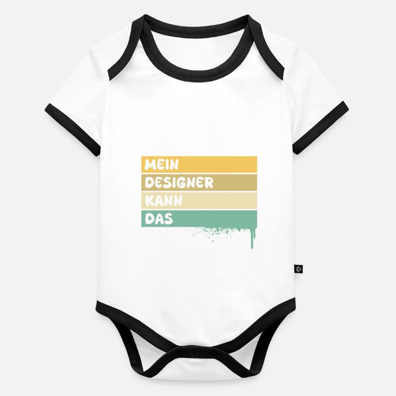 Profession Designer Organic Baby Contrasting Bodysuit