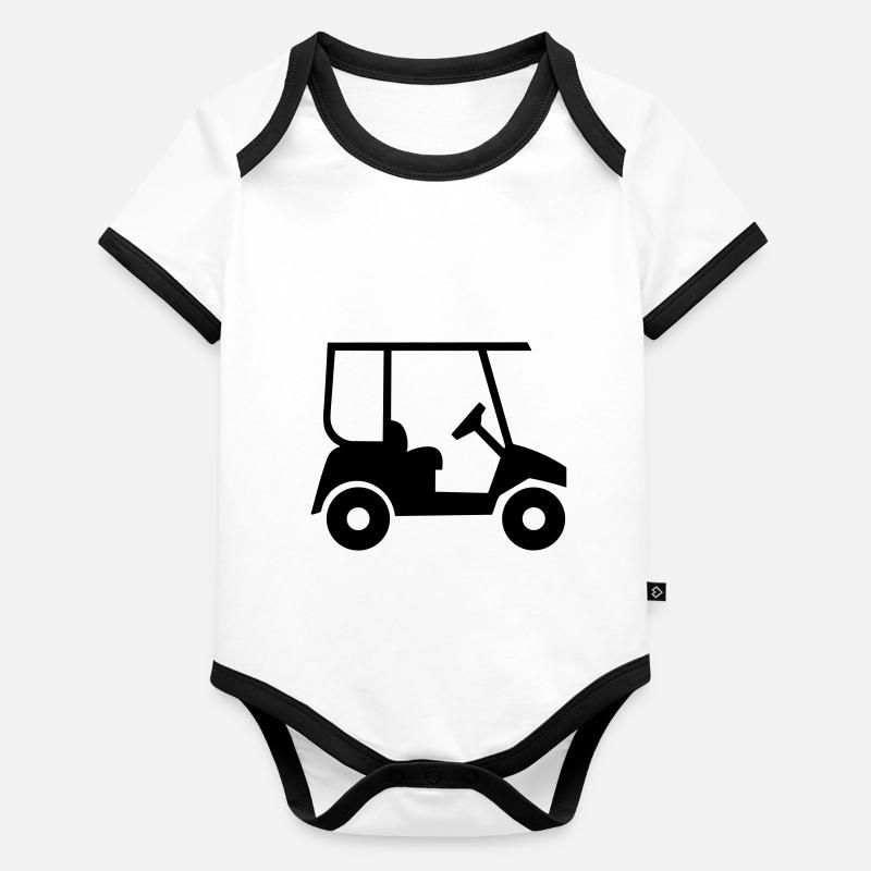 Golfwagen Baby Bio-Kurzarm-Kontrastbody
