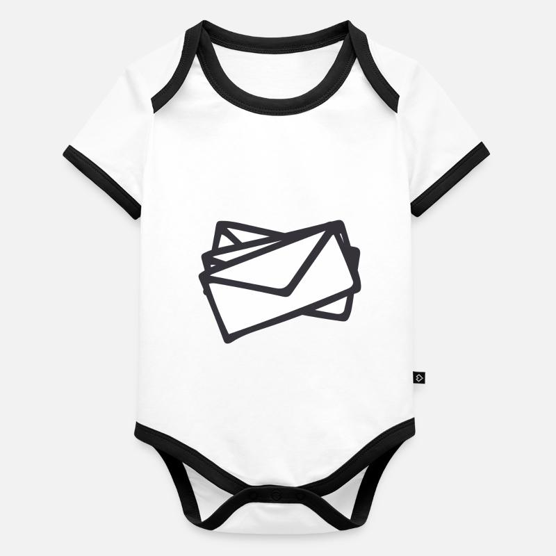 Letters Organic Baby Contrasting Bodysuit