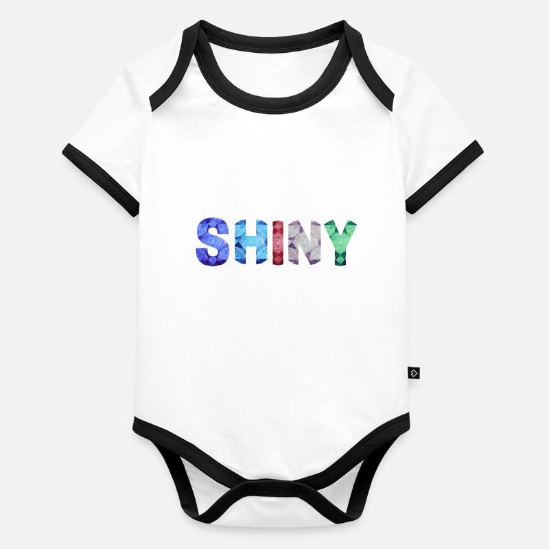 Brillant Body Bébé bio contrasté manches courtes