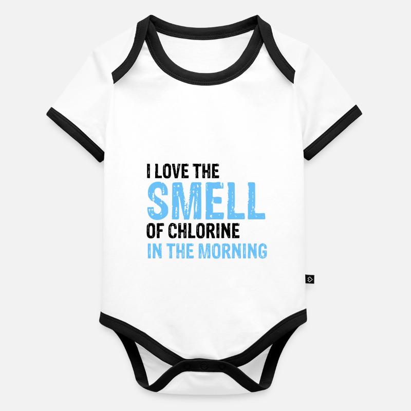 Pool Guy Design for PoolBoy and Pool Cleaner Organic Baby Contrasting Bodysuit