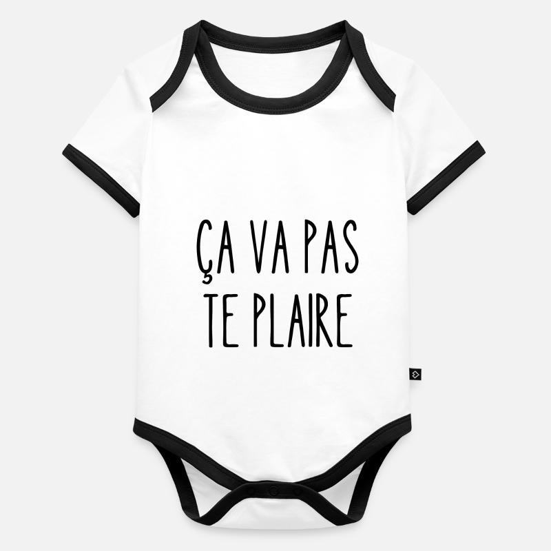 ça va pas te plaire Body Bébé bio contrasté manches courtes