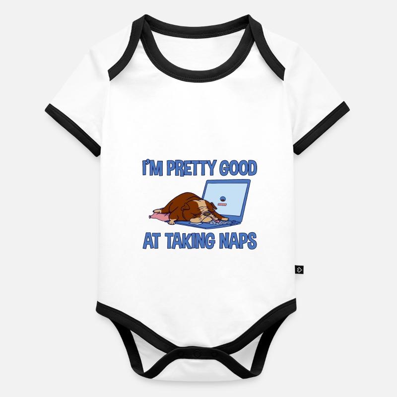 I'm Pretty Good At Taking Naps 2 Baby Bio-Kurzarm-Kontrastbody