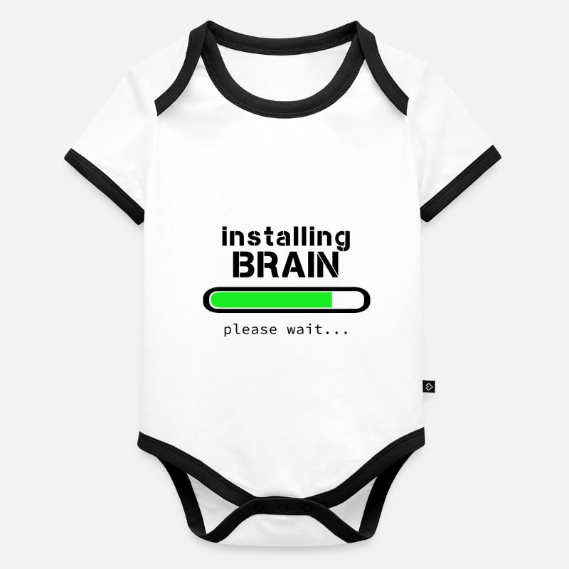 Installing Brain Organic Baby Contrasting Bodysuit