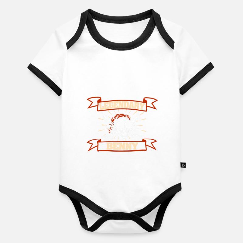 Pirate Head Benny Organic Baby Contrasting Bodysuit