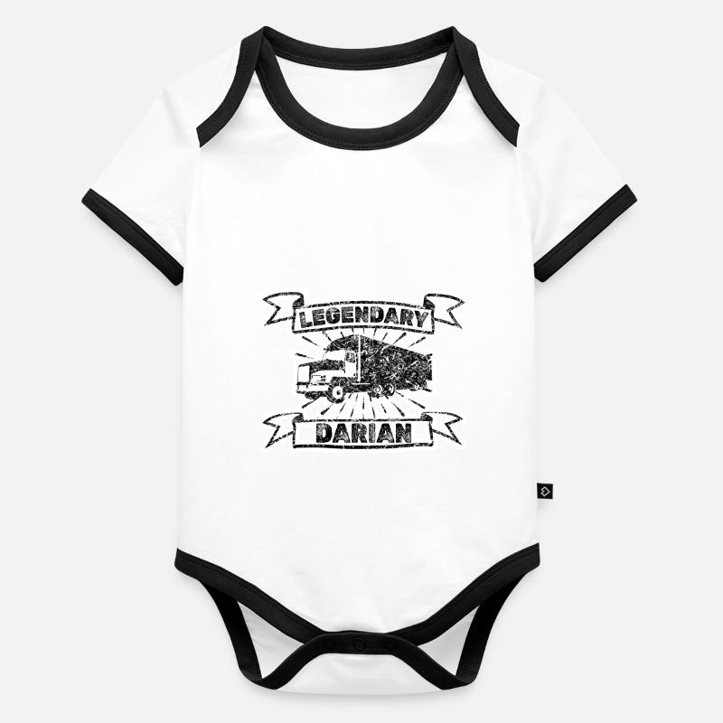 Darian as a given name Organic Baby Contrasting Bodysuit