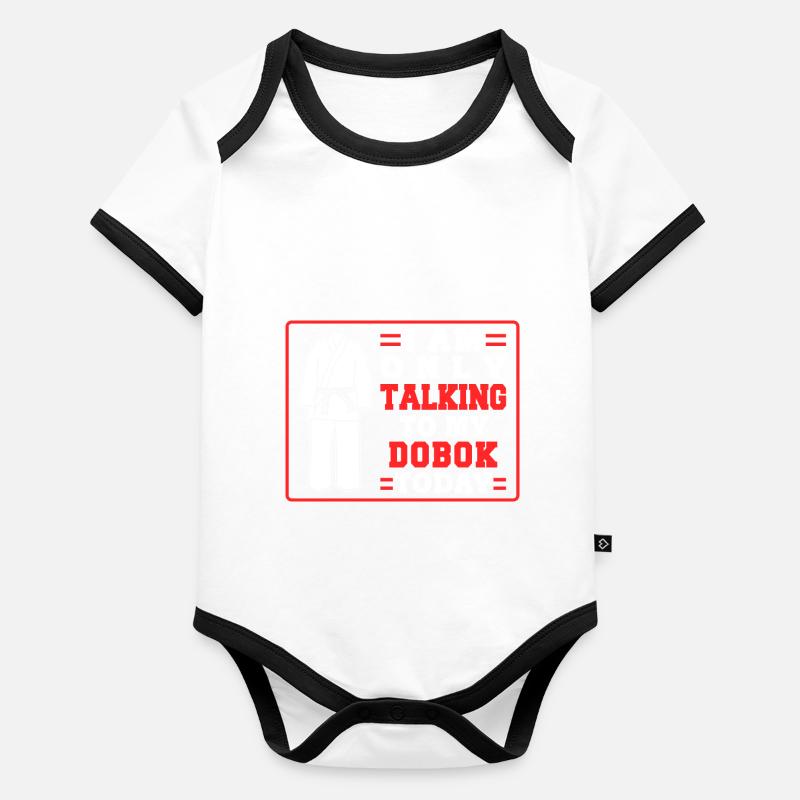 TKD Korean Martial Arts Tae Kwon Baby Bio-Kurzarm-Kontrastbody