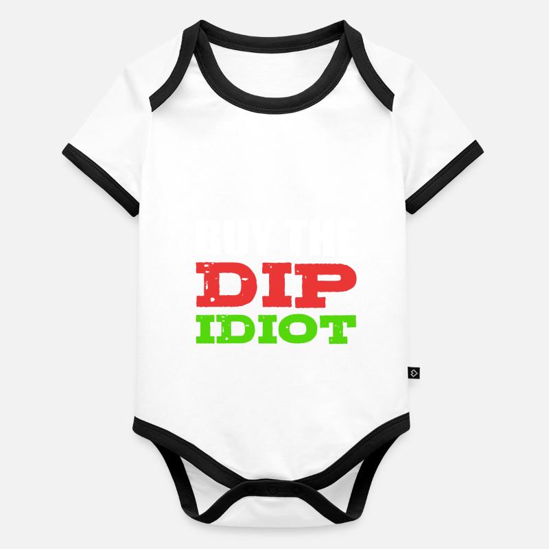 Achetez le cadeau Dip Funny Man Body Bébé bio contrasté manches courtes