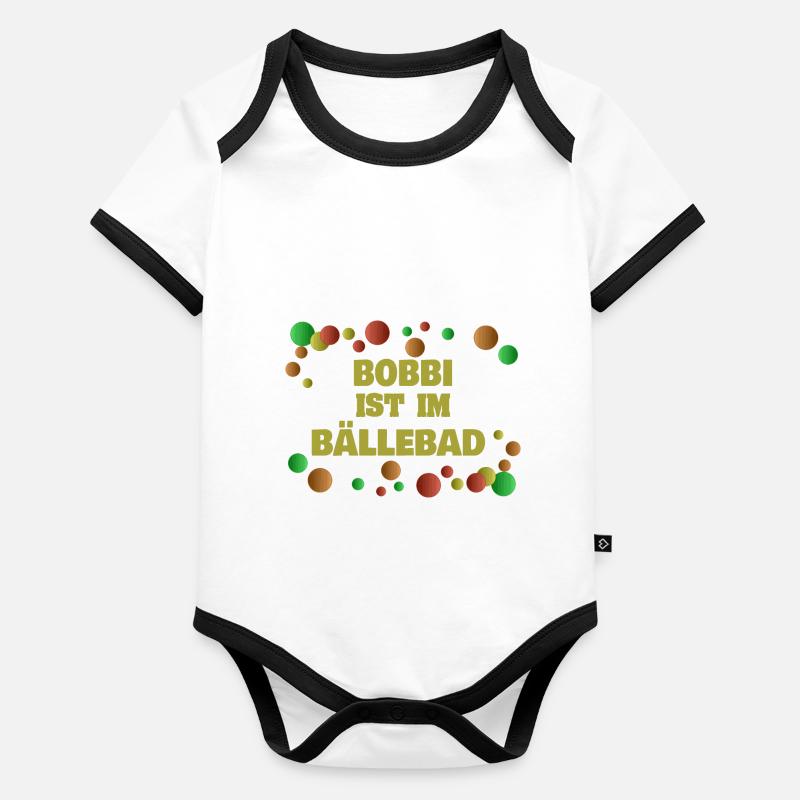 Bällebad Bobbi Baby Bio-Kurzarm-Kontrastbody