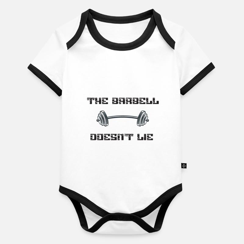 Barbell doesn’t lie - La vérité de l’haltérophilie Body Bébé bio contrasté manches courtes