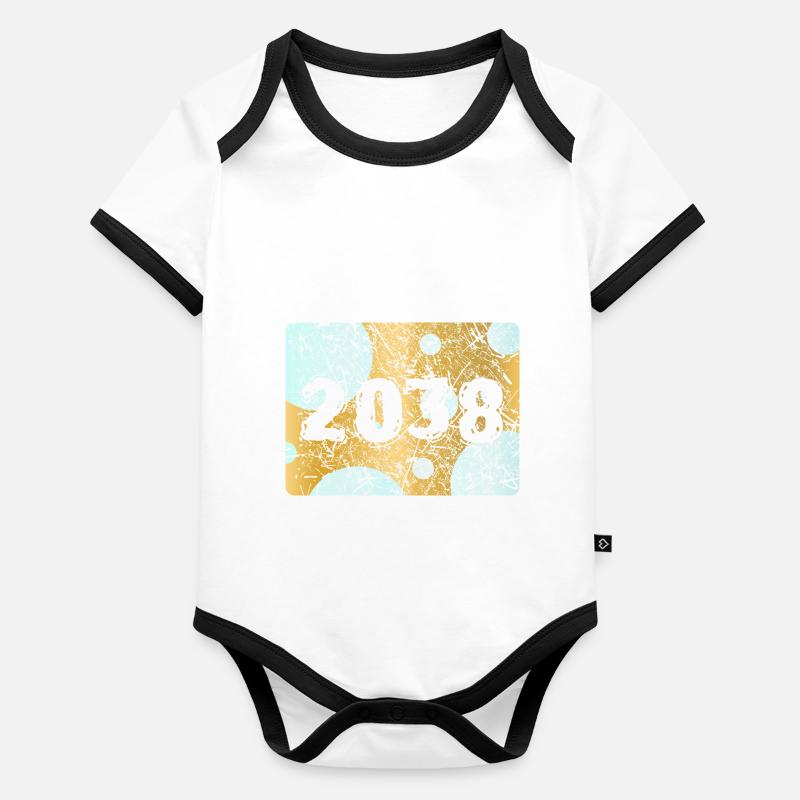 Number 2038 Organic Baby Contrasting Bodysuit