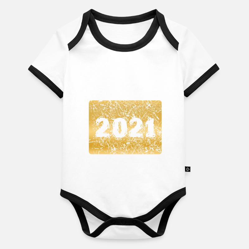 2021 figure Organic Baby Contrasting Bodysuit
