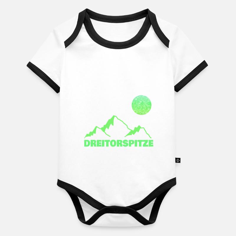 Escalade de la Dreitorspitze Body Bébé bio contrasté manches courtes