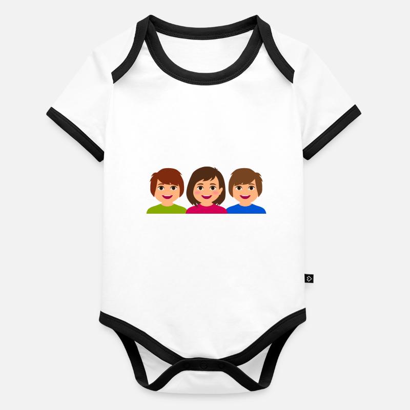 children Organic Baby Contrasting Bodysuit