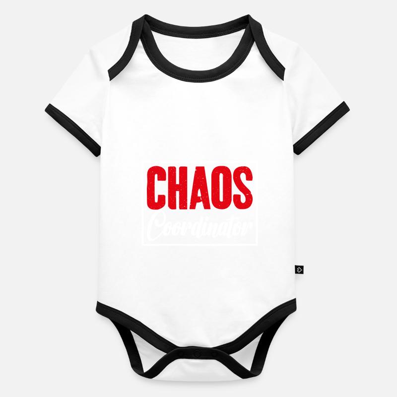 Graphique du chef d’activités du Body Bébé bio contrasté manches courtes