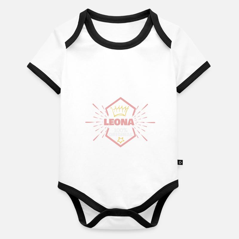 Leona Organic Baby Contrasting Bodysuit