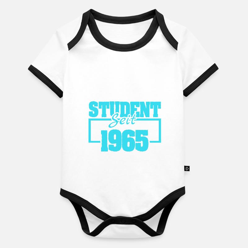 Witzig 1965 Baby Bio-Kurzarm-Kontrastbody