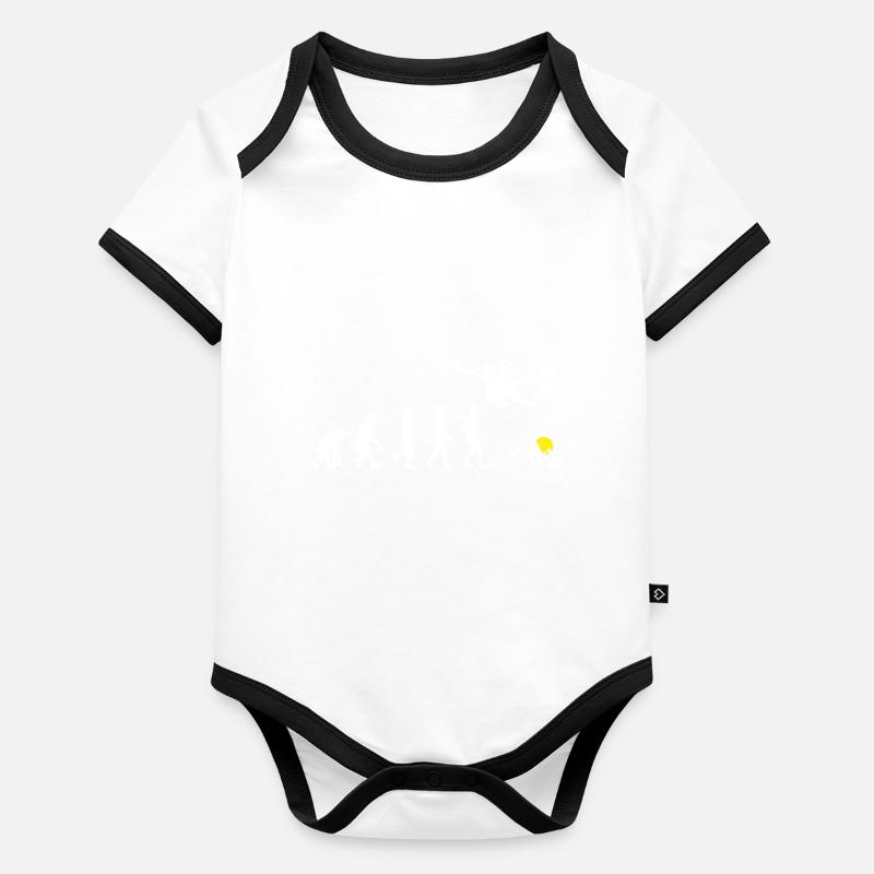 Parachute Parachute Parachute Parachutisme Évolution Body Bébé bio contrasté manches courtes