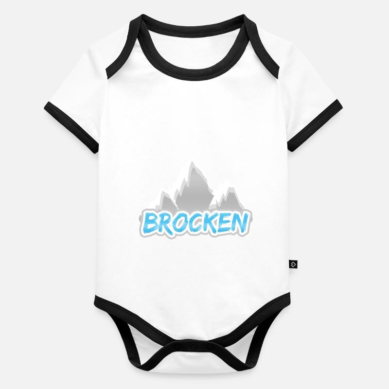 Brocken Baby Bio-Kurzarm-Kontrastbody