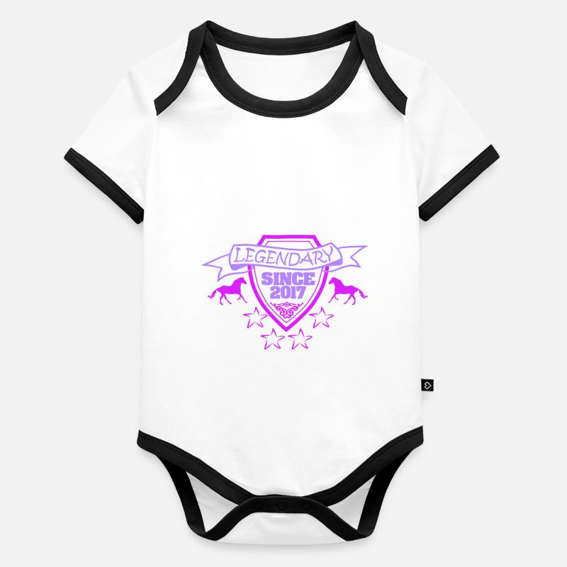 Year: 2017 Organic Baby Contrasting Bodysuit