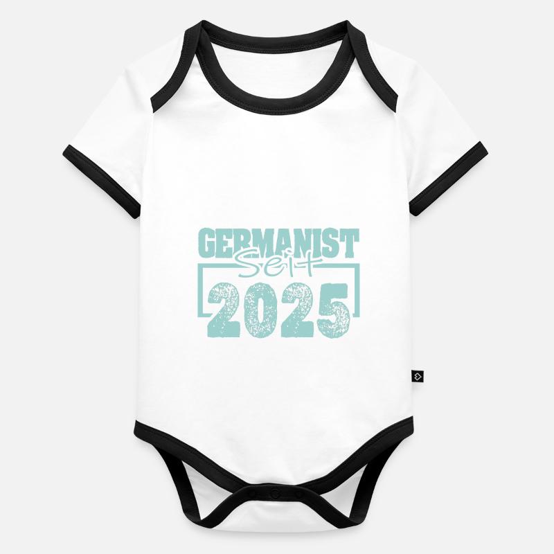 Berufung 2025 Baby Bio-Kurzarm-Kontrastbody
